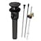 Kingston Brass Brass PopUp Drain with Overflow and Extra Long PopUp rod, 22 Gauge, Oil Rubbed Bronze KBT2125 - alternate 1